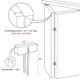 thumbnail image 4 of Metal bifold door lock portable door lock for folding doors and closets, 4 of 10