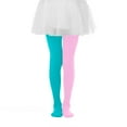 thumbnail image 3 of NAISIBABY Girls Footed Pantyhose 2-8T, High Waisted Stretchy Seamless Cotton Dance Ballet Party Tights Sky Blue, 3 of 8