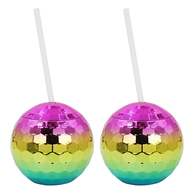 Vasos de bola de discoteca 2 piezas 20 onzas Billuyoard 600 ml