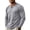 Light Gray, variant on CONFREE Mens Long Sleeve Henley Shirts V Neck Solid Lightweight Tees