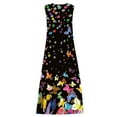thumbnail image 4 of SMihono Robe Maxi Bohème d'Été pour Femmes Grande Taille Robe d'Été Sans Manches Col en V Robe de Plage Longue Robe de Plage, 4 of 5