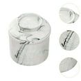 thumbnail image 6 of Fiocias Butter Keeper Porcelain Butter Container Housewarming Gift for Fresh Spreadable Black marble, 6 of 9