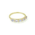 thumbnail image 5 of 0.80 Ct. Moonstone Solid 10K Yellow Gold Eternity Band Ring, 5 of 7