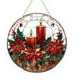 thumbnail image 2 of Xihbxyly Colgante de Estrella Navideña, Disco Acrílico Colorido, Decoración Festiva para El Hogar, Cadena Fácil de Instalar, Versátil para Colgar En La Pared, Ventana o Porche, Regalo Navideño, Calid, 2 of 6