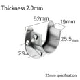 thumbnail image 3 of 8 Pcs Stainless Steel Hanging Rod Bracket U Shaped Curtain Rod Bracket, Heavy Duty Round Tube Sockets with Screws (25mm), 3 of 8