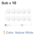 thumbnail image 1 of LED Maskeup Mirror Light Full Backlit Mirror USB Dimmle Table Mirror with Light 3 Colors Lights ,Widely Use, 1 of 7
