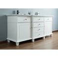 thumbnail image 5 of Stufurhome Cadence White 60 inch Double Sink Bathroom Vanity, 5 of 13