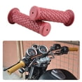 thumbnail image 3 of Poignée de Guidon de Moto en Caoutchouc Antidérapante, Remplacement de Poignée Imperméable, Rouge Vin, 3 of 7