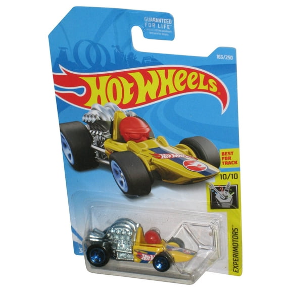 Hot Wheels Experimotors 10/10 (2017) Yellow Head Starter Toy Car 163/250
