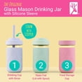 thumbnail image 2 of Vasos de vidrio para batidos Elk and Friends, 350 ml, para niños, 2 of 7