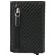 thumbnail image 1 of Tarjetero automático antirrobo para tarjetas de crédito, cartera con cremallera (fibra de carbono negra x 52 #), 1 of 10