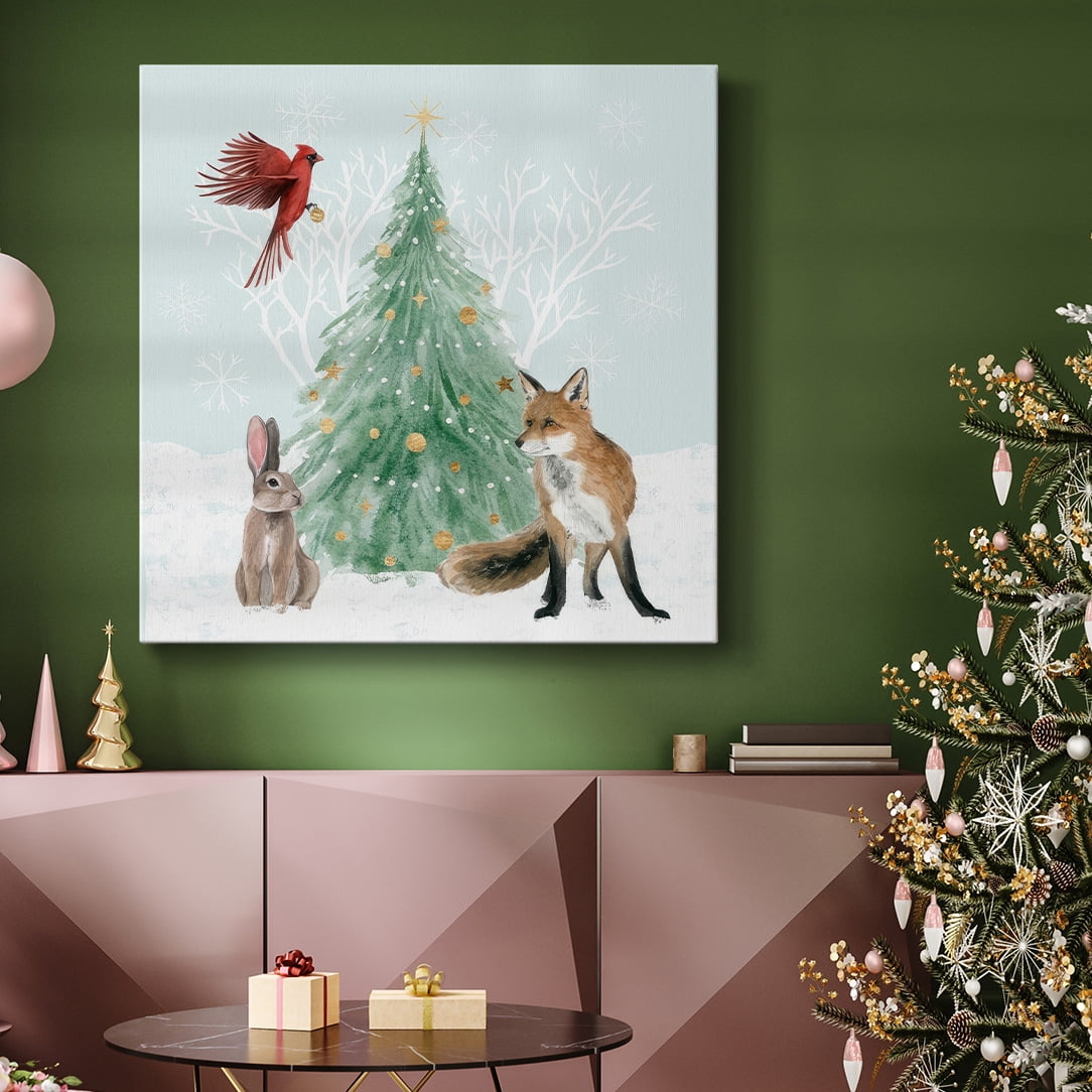 Christmas in the Forest I- Gallery Wrapped Canvas