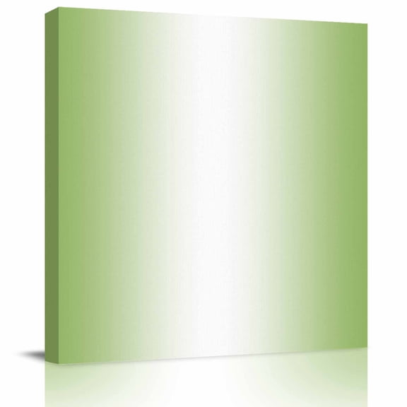 Framed Canvas Wall Art for Living Room Ombre Green Wall Decor, Sage Green Aesthetic Paintings for Bedroom Office Kitchen Bathroom, Ready to Hang Artwork Wall Pictures 8x8 Inch