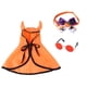 thumbnail image 1 of Compre 2 y consiga un 10% de descuento Pet Halloween Cape Collar Set Bow Collar Cat Horn Funny Cape Set, 1 of 5