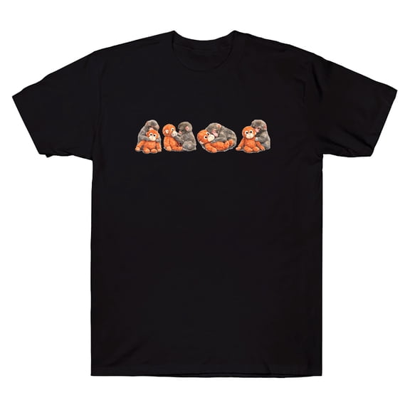 Punch Monkey Print T Shirt Trending Monkey Top Cute Meme Cotton Clothes Monkey Lover Tee