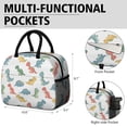 thumbnail image 6 of Womens White Cartoon Dinosaurs Pattern Lunch Box for Work,Insulated Lunch Bag for Women,Loncheras Para Mujer,Leakproof Adult Lunch Bag for Work,Beach,Travel,Picnic,Camping, 6 of 7