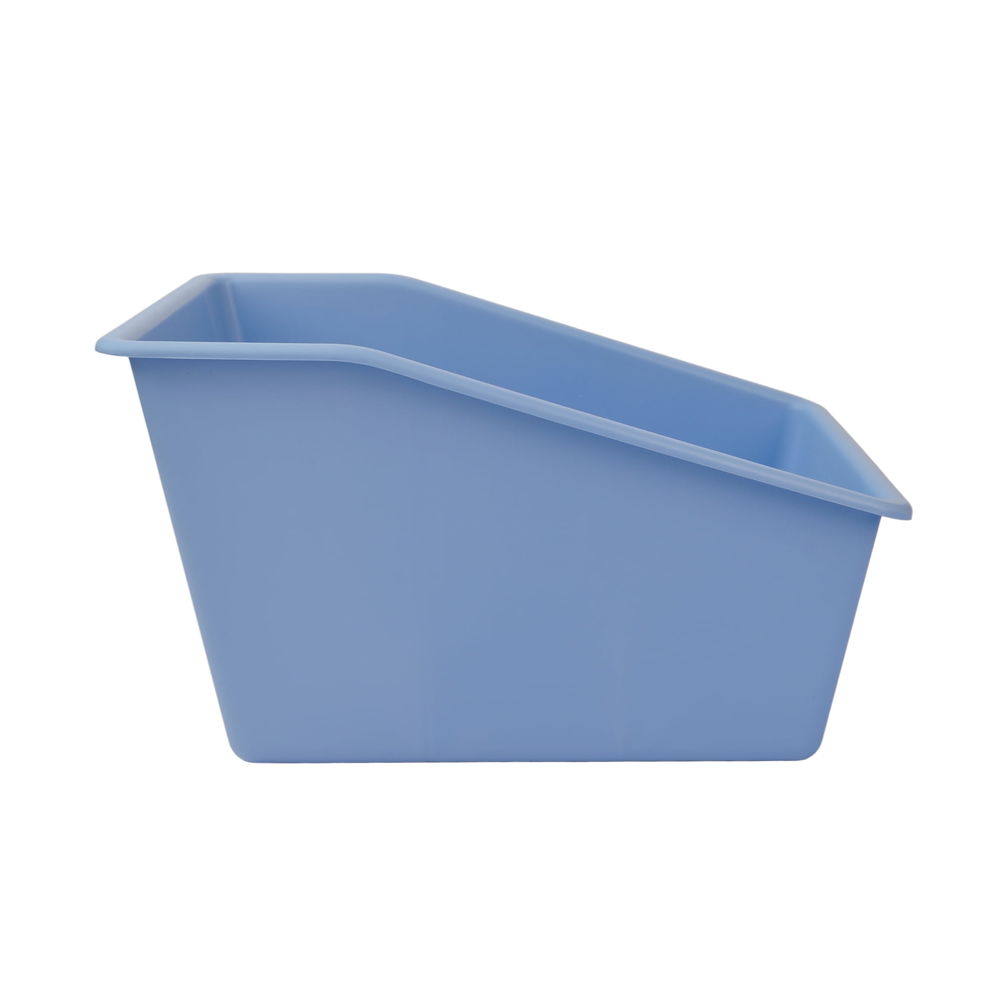 Pen+Gear Blue Plastic Book Bin Desk Organizer and Book Storage