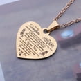 thumbnail image 6 of Inspiration Necklace Gifts for Daughter/ Son Christmas New Year Birthday Gift I Love You Heart Pendant Jewelry Necklace from Mom Dad, 6 of 6