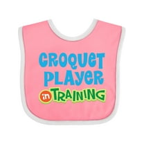 Inktastic Croquet Player in Training Boys or Girls Baby Bib