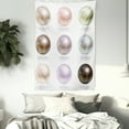 thumbnail image 3 of Pearls Tapestry, Graphic Round and Smooth Shapes Pastel Color Treasures of Sea Bridal Inspired Design, Wall Hanging for Bedroom Living Room Dorm Decor, 60W X 80L Inches, Multi, by Ambesonne, 3 of 5