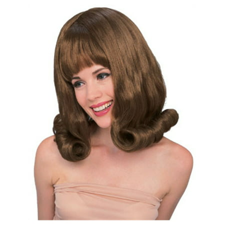 Adult's Mary Tyler Moore Style Brown Hairspray Flip Wig
