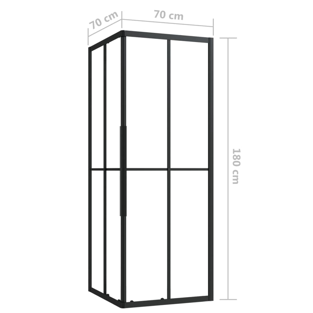 vidaXL Shower Cabin ESG 35.4"x27.6"x70.9"