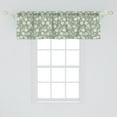 thumbnail image 2 of Ambesonne Garden Window Valance, Pastel Summer Flowers Art, 42" x 18", Grey Teal Pale Green, 2 of 3