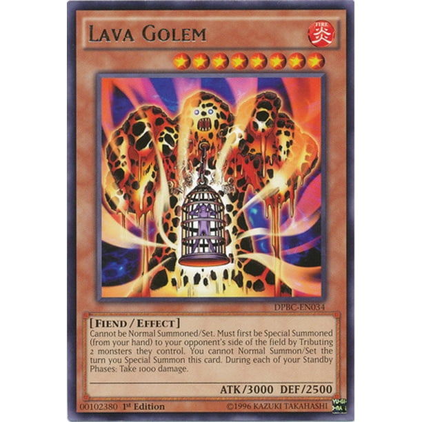 Yu Gi Oh Duelist Pack Battle City Single Card Rare Lava Golem Dpbc En034 Walmart Com