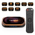thumbnail image 1 of HK1ROX X4 Android TV Box, Amlogic S905X4, 4GB RAM 64GB ROM, Android 11, 5G Wi-Fi, BT4.0, 8K 4K Ultra HD, HDR10, IR Remote Control, 1 of 9