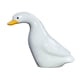 thumbnail image 1 of Estatua de pato, adorno de escritorio, mini figura decorativa creativa de resina de pato, animal blanco de pie, 1 of 7