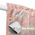 thumbnail image 2 of Pink Boho Kitchen Window Curtains, Swag Curtains Valance for Bedroom Living Room Bathroom, Vintage Abstract Tribal Decorative Oriental Rod Pocket Window Curtain Block Drapes 2 Panels 28"x36", 2 of 9