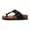Black, variant on Kids' Unisex Flip Flops Soft Cork Footbed PU Leather for Boys Girls Sandals for Beach