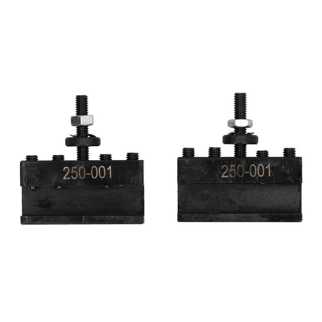 2Pcs Tool Post Holder Turinng Facing Boring Piston Wedge Hardware High Speed Steel 250‑001
