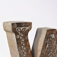 thumbnail image 3 of Handmade Eco-Friendly Wall Mount & Table Top Décor Gray Antique "W" Wood Alphabet Letter Block, 3 of 8
