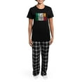 thumbnail image 4 of CafePress - Irish Italian Women's Dark Pajamas - Women's Short Sleeve Print T-Shirt and Pants Dark Cotton Pajama Set, 4 of 7