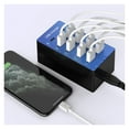 thumbnail image 5 of 50W USB Charger 5V2.4A 10 Ports Multiple USB Charging Station Multi Port Device Fast Charger ,Easy to Use, 5 of 5