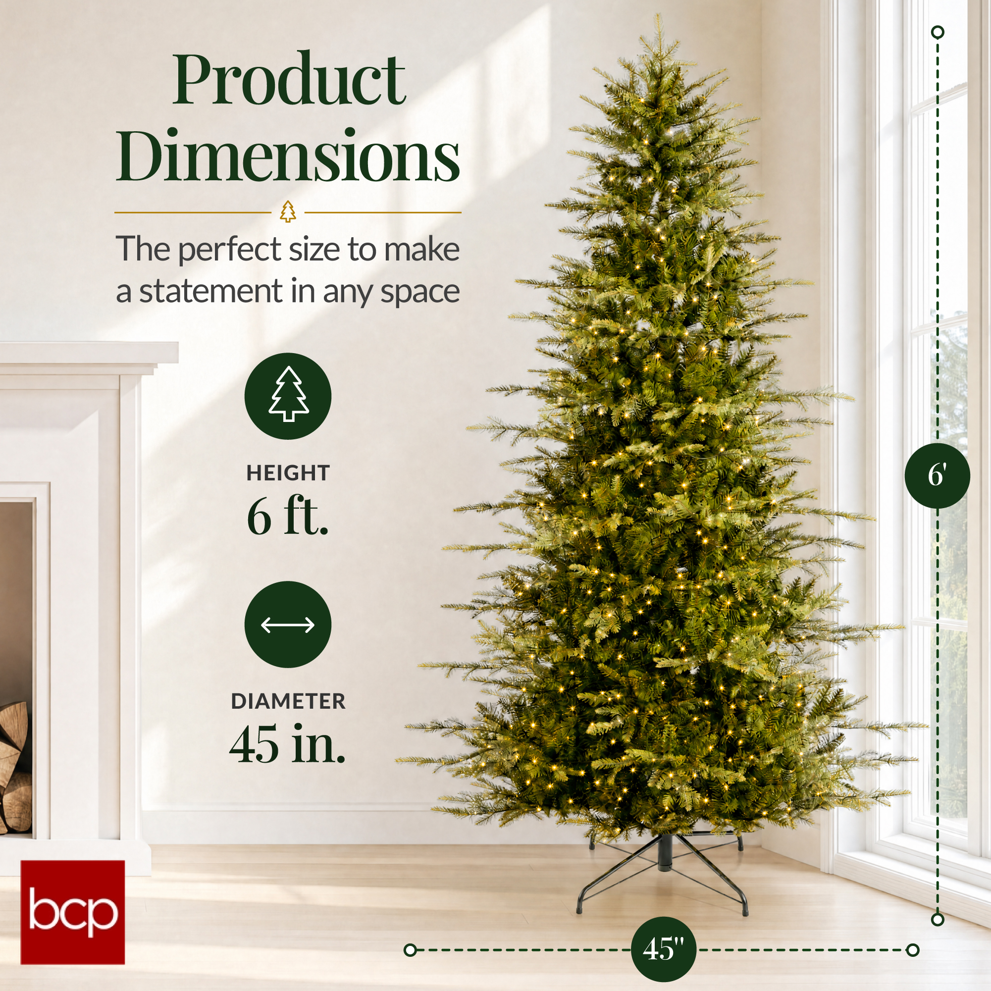 Best Choice Products 6ft Pre-Lit Noble Fir Christmas Tree photo 2