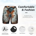 thumbnail image 2 of Kdxio Butterfly and Bloom Beauty Print Men's Swim Trunks with Compression Liner 7 Inch Inseam Quick Dry Swim Shorts, 2 of 5
