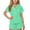 Green, variant on Girls' Pajama Sets 2 Piece, Short Sleeve Breathable Casual Kids' Summer Sleepwear Hot Pink Size 10-12