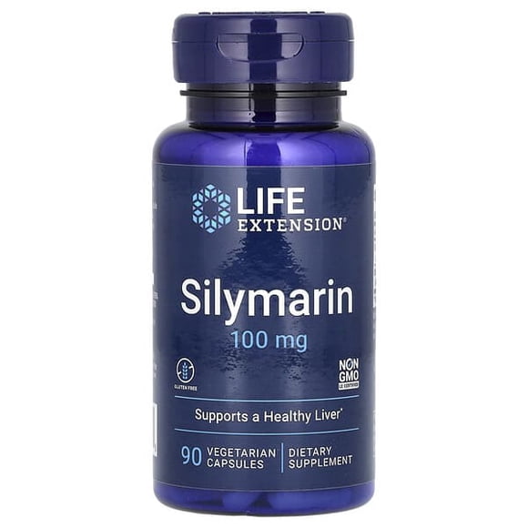 Life Extension | Silimarina, 100 mg, 90 cápsulas. Suplemento que Promueve la salud hepática.