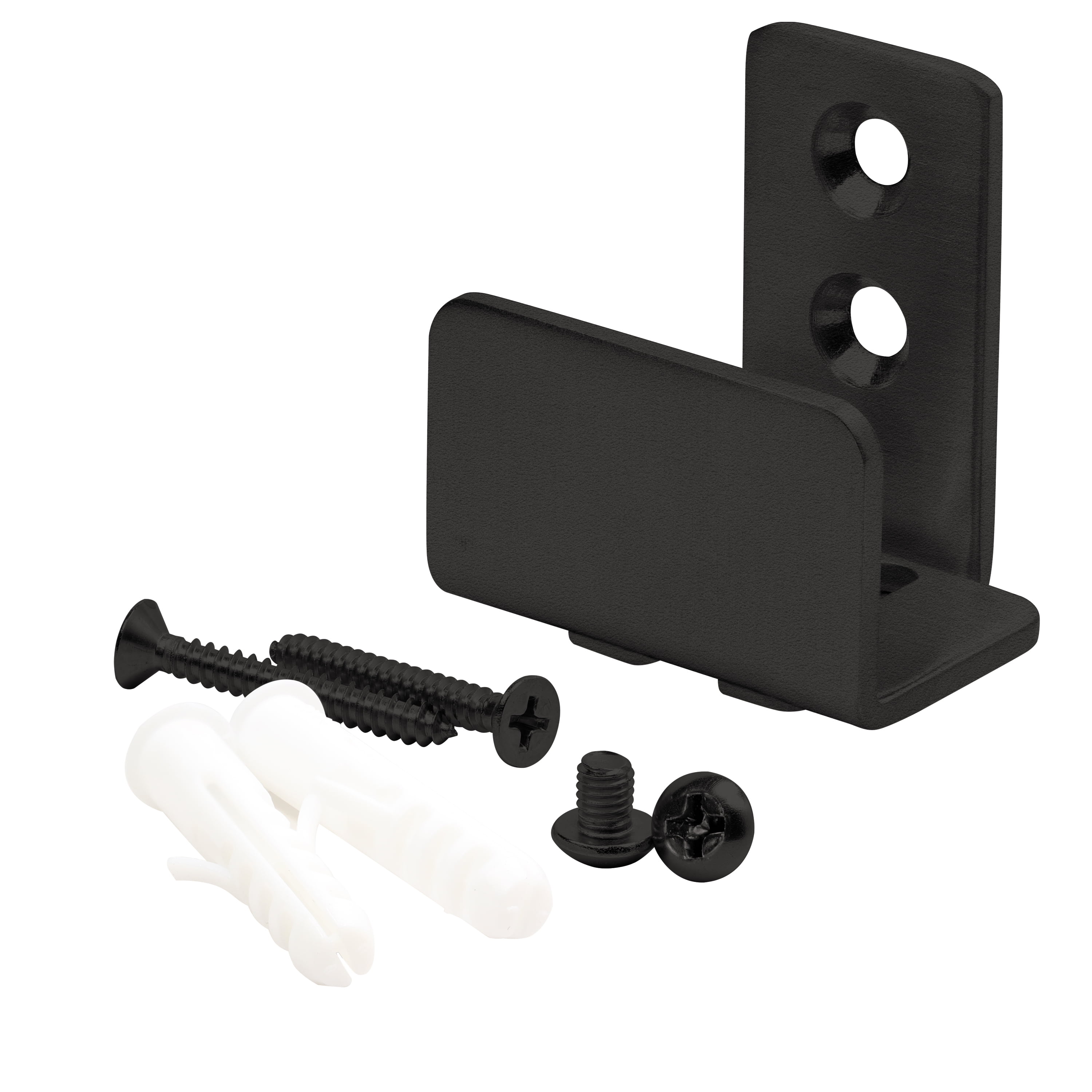 Rok Hardware Barn Door C Guide Hardware Part, Iron Bronze Finish