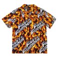 thumbnail image 5 of Fast & Furious Logo All-Over Print Flame Background Adult Short Sleeve Button-Down Shirt Medium, 5 of 6