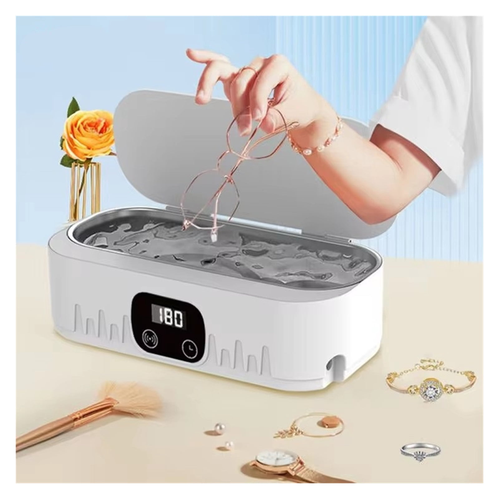 Ultrasonic Glasses Cleaning Ultrasound Jewelry Cleaner Machine High Frequency Ultrasonic Cleaning Bath For Jewelry washing