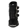 thumbnail image 4 of BC08 Women Leatherette Pointy Toe Strappy Ankle Bootie Heel, 4 of 5