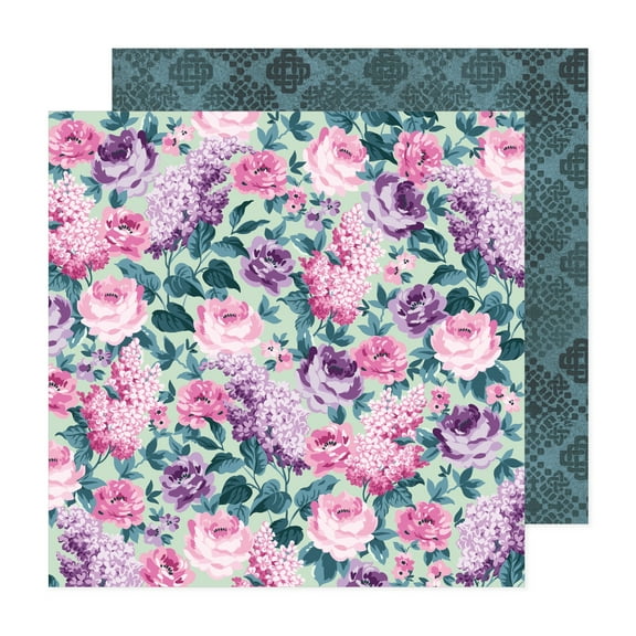 Dreamer Double-Side Cardstock 12"X12"-Mint Lilacs