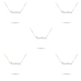 thumbnail image 1 of Collar Retro Minnieouse con letra zodiaco Acuario Plata, 1 of 5