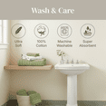 thumbnail image 5 of Modern Threads Organic Vines 6-Piece Cotton Adult Bath Towel Set, Sage, 5 of 7