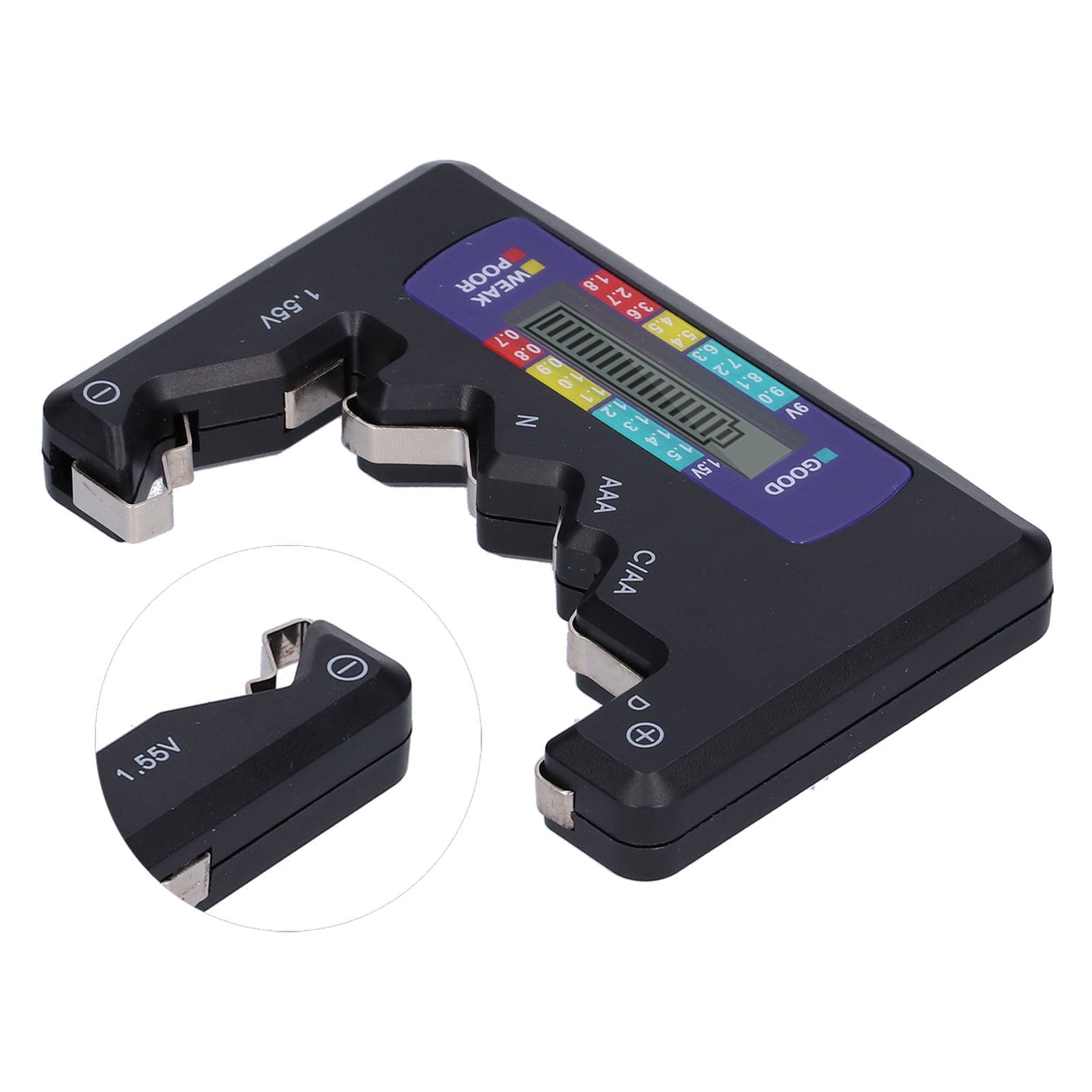 Battery Tester, Accurate Display Portable Insulating Batteries Checker