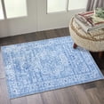 thumbnail image 2 of Haperlare Area Rugs Boho Rugs for Living Room Bedroom Stain-Resistant Carpet Traditional Rugs with Non Slip Backing, 2' x 3' Blue, 2 of 7