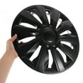 thumbnail image 3 of Soimiss Wheel Hub Center Cover Black Plastic PCS Water Resistant for Car Enthusiasts, 3 of 6